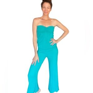 Strapless jumpsuit, stretchy, Small